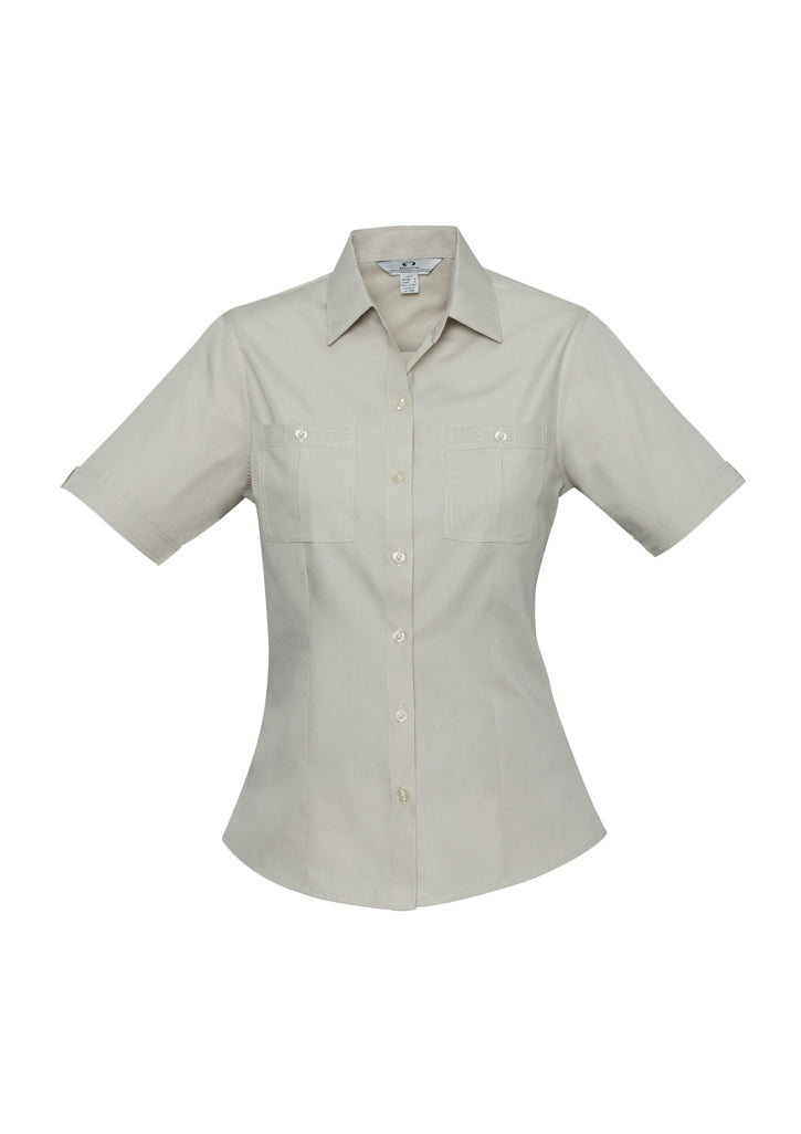 Womens Bondi Short Sleeve Shirt Charcoal