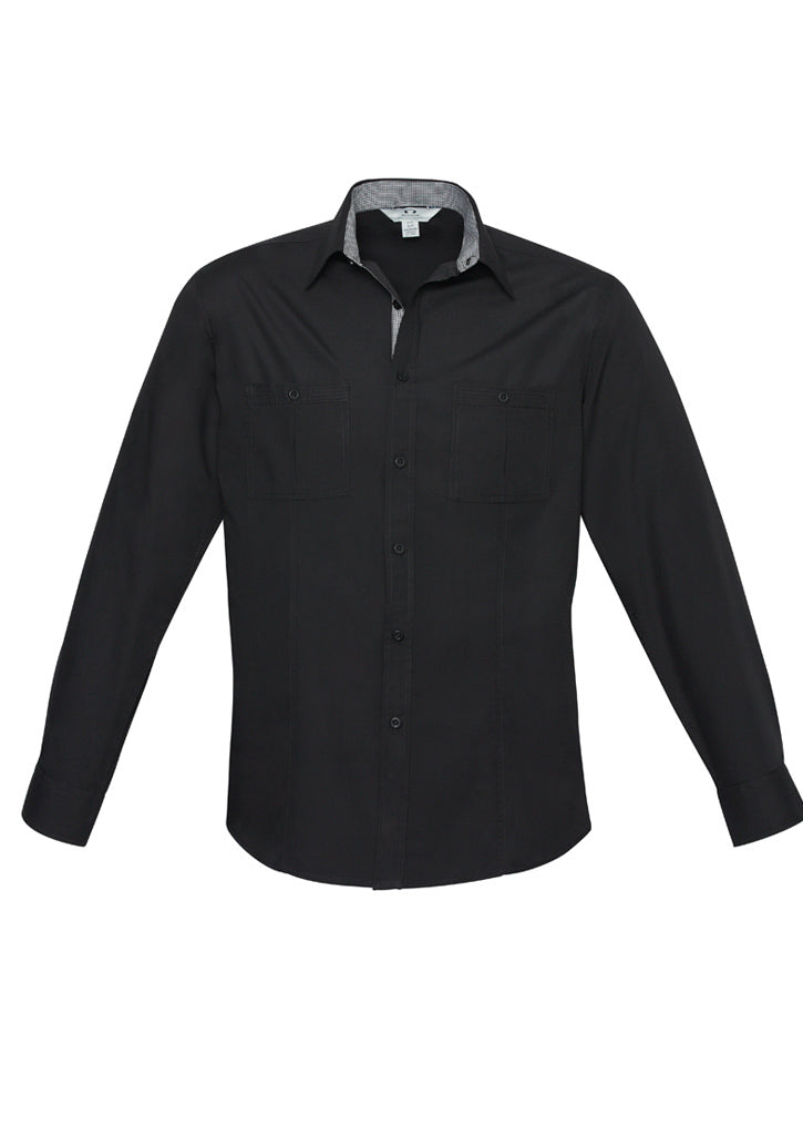 Mens Bondi Long Sleeve Shirt Navy