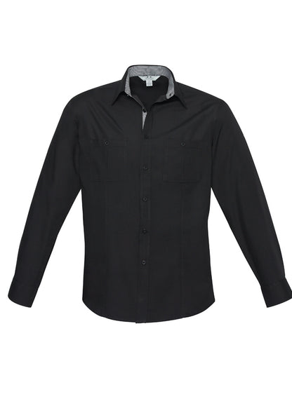 Mens Bondi Long Sleeve Shirt Navy