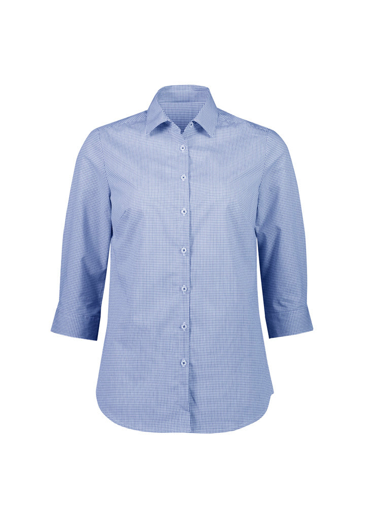 Womens Bristol 3/4 Sleeve Shirt White/Navy