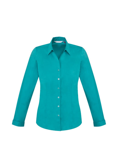 Womens Monaco Long Sleeve Shirt Platinum