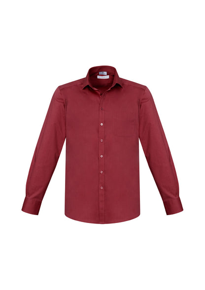 Mens Monaco Long Sleeve Shirt Electric Blue