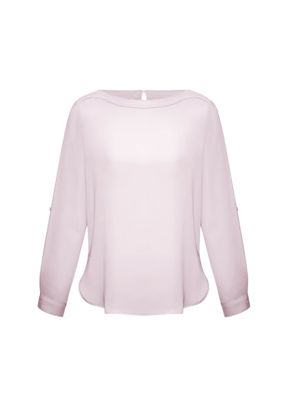 Womens Madison Boatneck Top Storm Blue