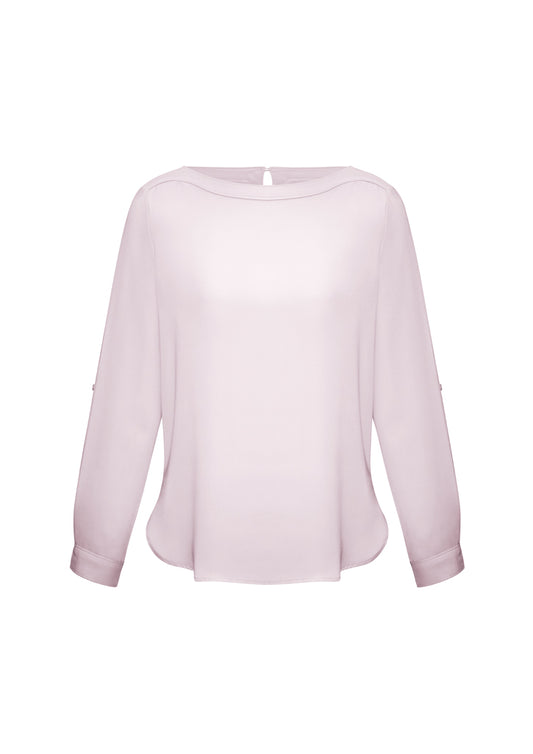 Womens Madison Boatneck Top Storm Blue