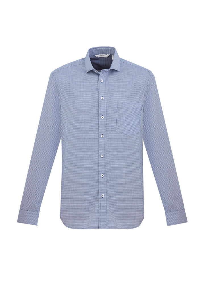 Mens Jagger Long Sleeve Shirt Silver