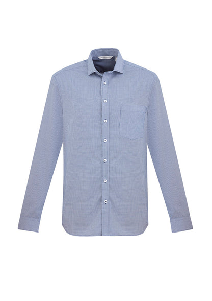 Mens Jagger Long Sleeve Shirt Silver