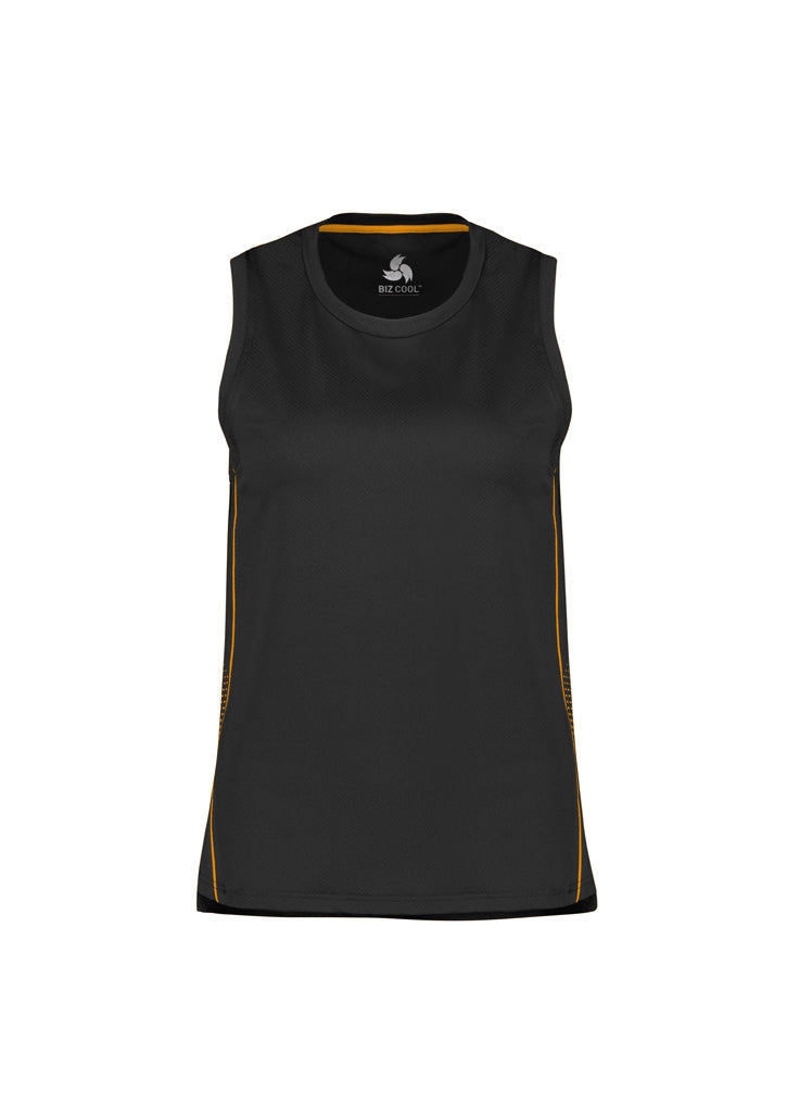 Womens Balance Singlet Navy/White