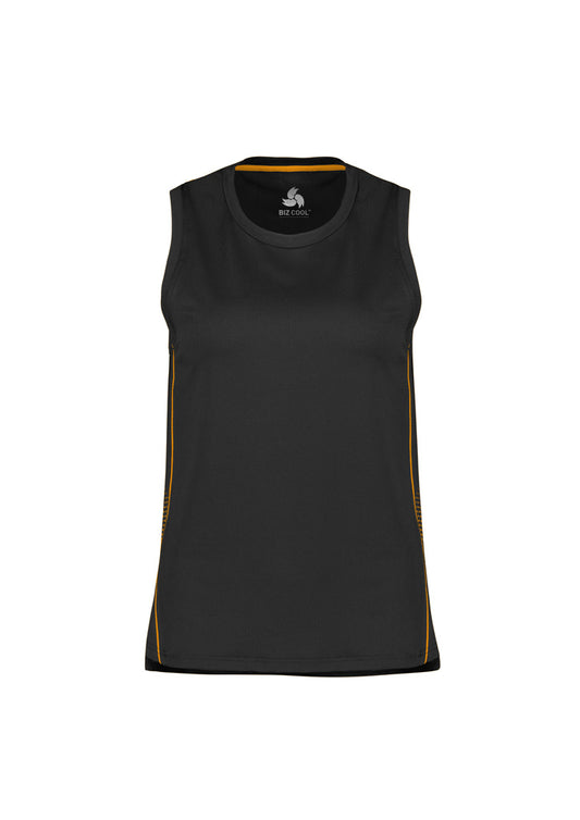 Womens Balance Singlet Navy/White