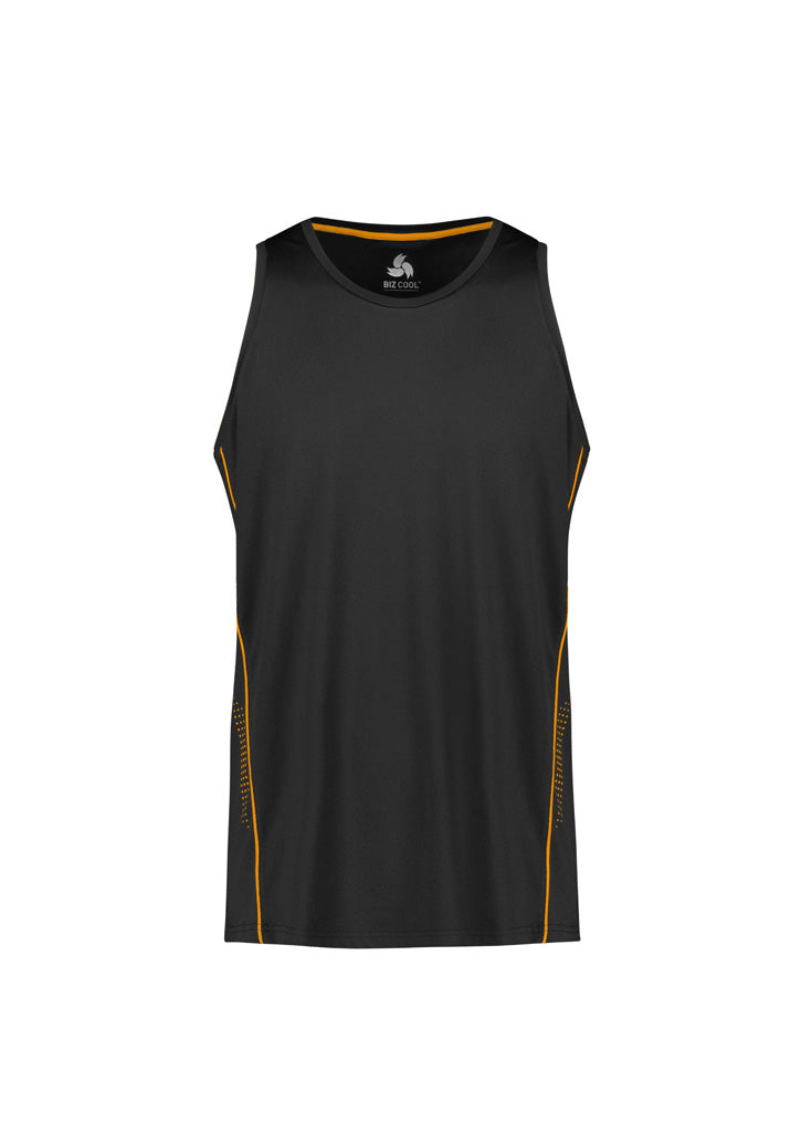 Mens Balance Singlet Navy/White