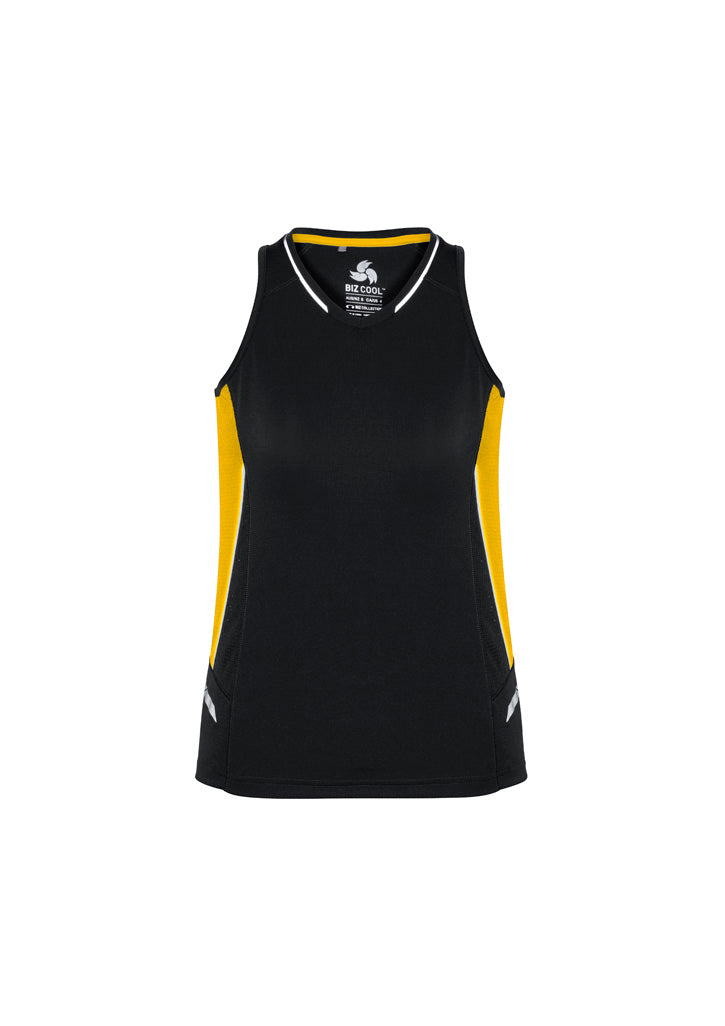 Womens Renegade Singlet Black/Gold/Silver