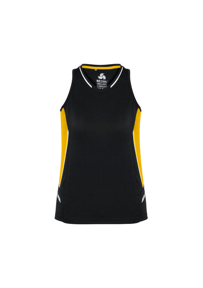 Womens Renegade Singlet Black/Gold/Silver