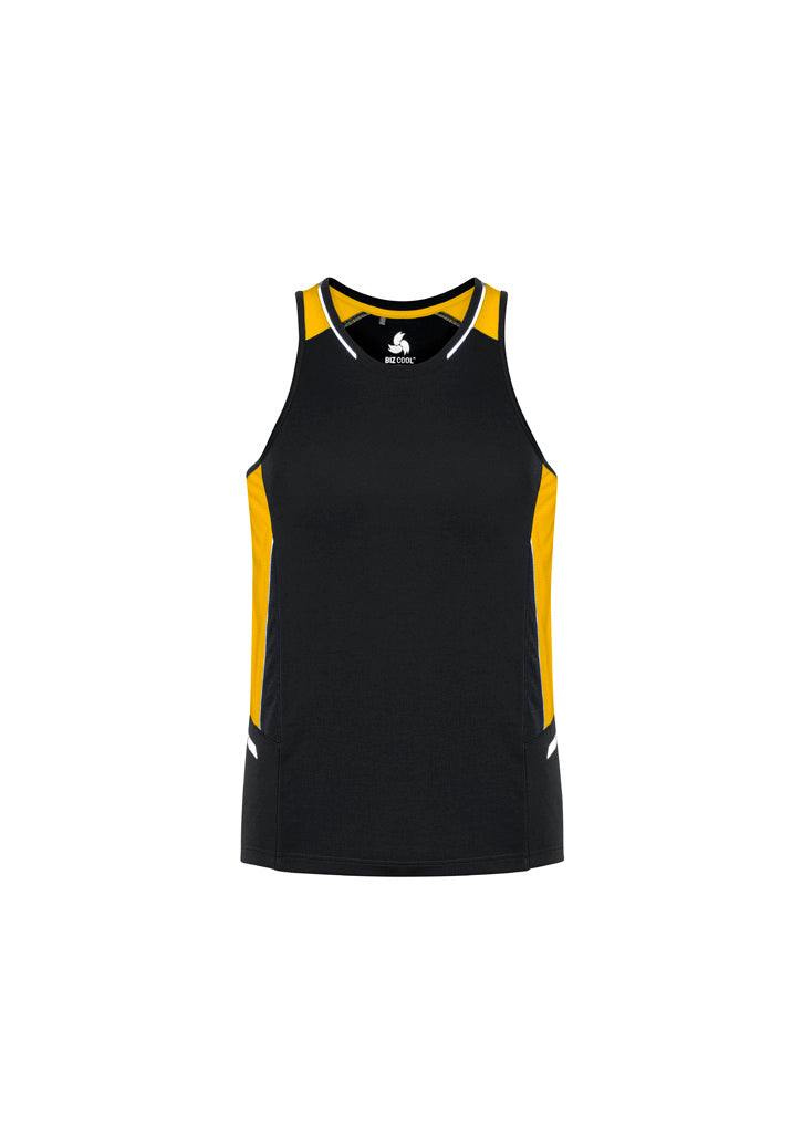 Mens Renegade Singlet Black/Gold/Silver