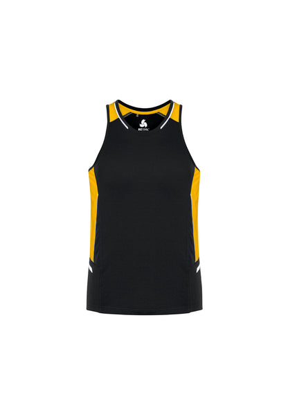 Mens Renegade Singlet Black/Gold/Silver