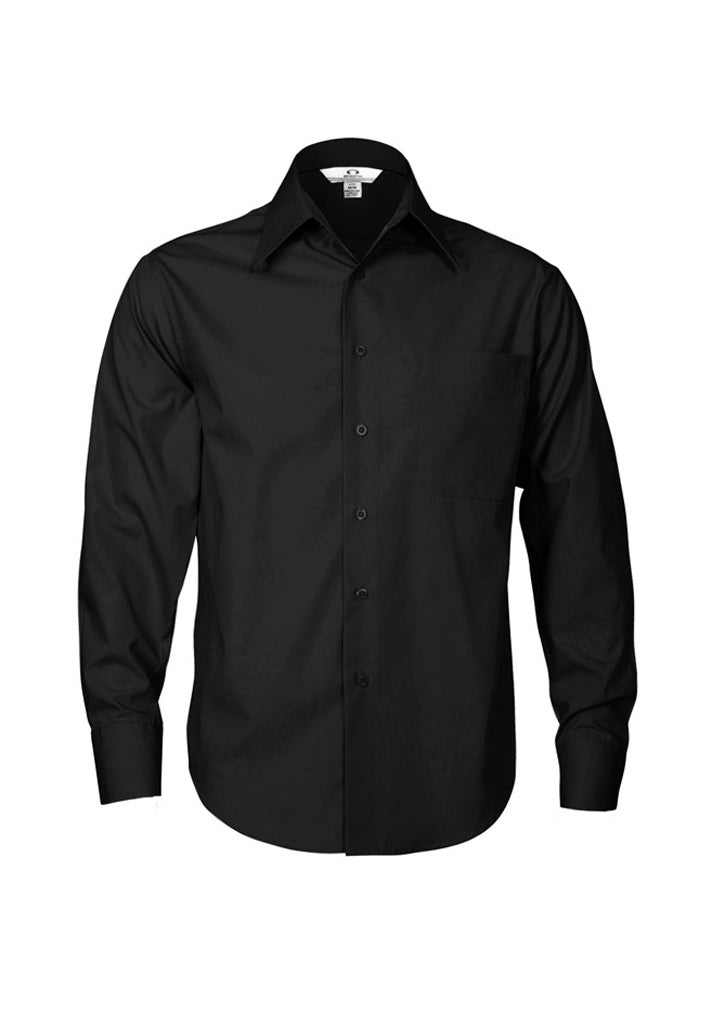 Mens Metro Long Sleeve Shirt Charcoal