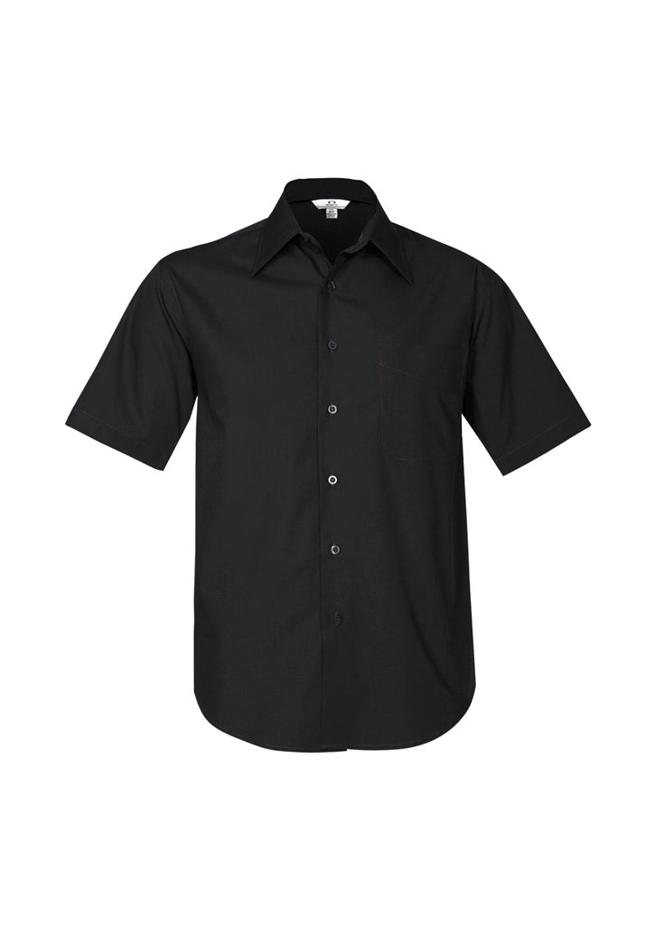 Mens Metro Short Sleeve Shirt Mid Blue