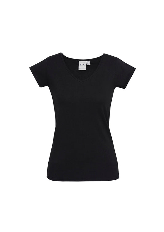 Womens Viva Short Sleeve Tee Black