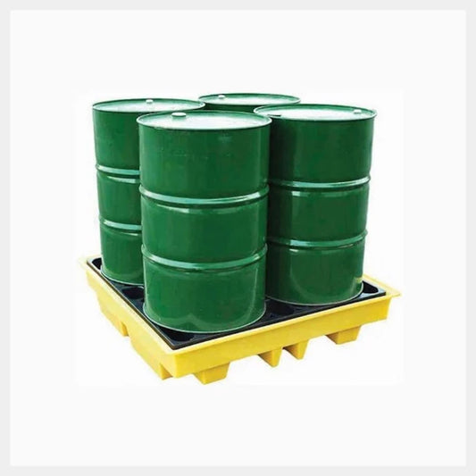 Spill Pallet – 230 Litre Sump 4-Drum Square TSSBP4L