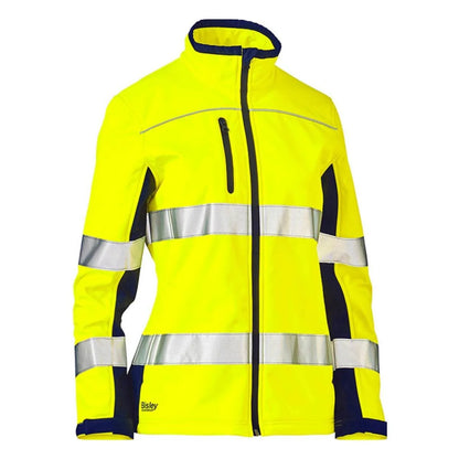 Bisley Taped Hi Vis Soft Shell Women's Jacket