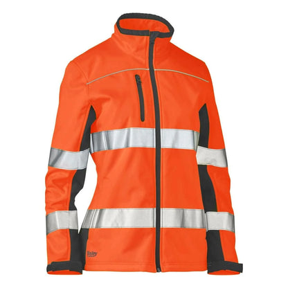 Bisley Taped Hi Vis Soft Shell Women's Jacket