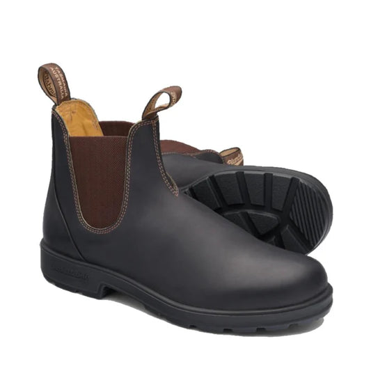 Blundstone Unisex Work Series Elastic Sided - Slip On Work Boots - Brown