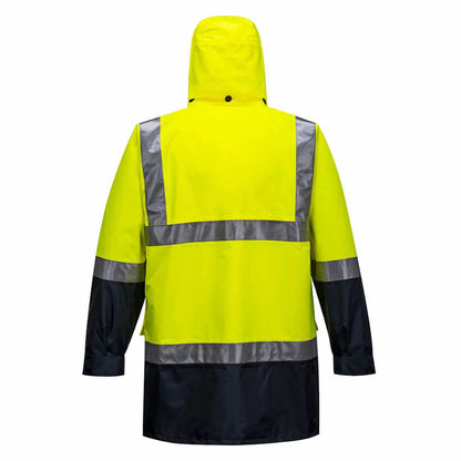 Portwest Eyre Lightweight Hi-Vis Rain Jacket with Tape