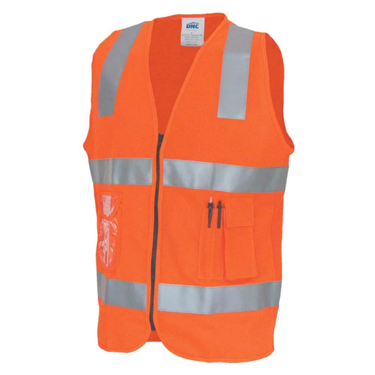 HiVis Day/Night Panel Safety Vest with Generic Reflective Tape