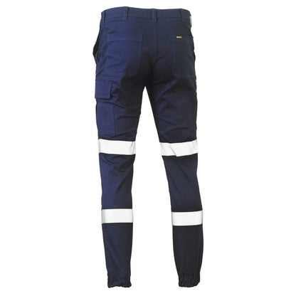 Bisley Taped Biomotion Stretch Cotton Drill Cargo Cuffed Pants
